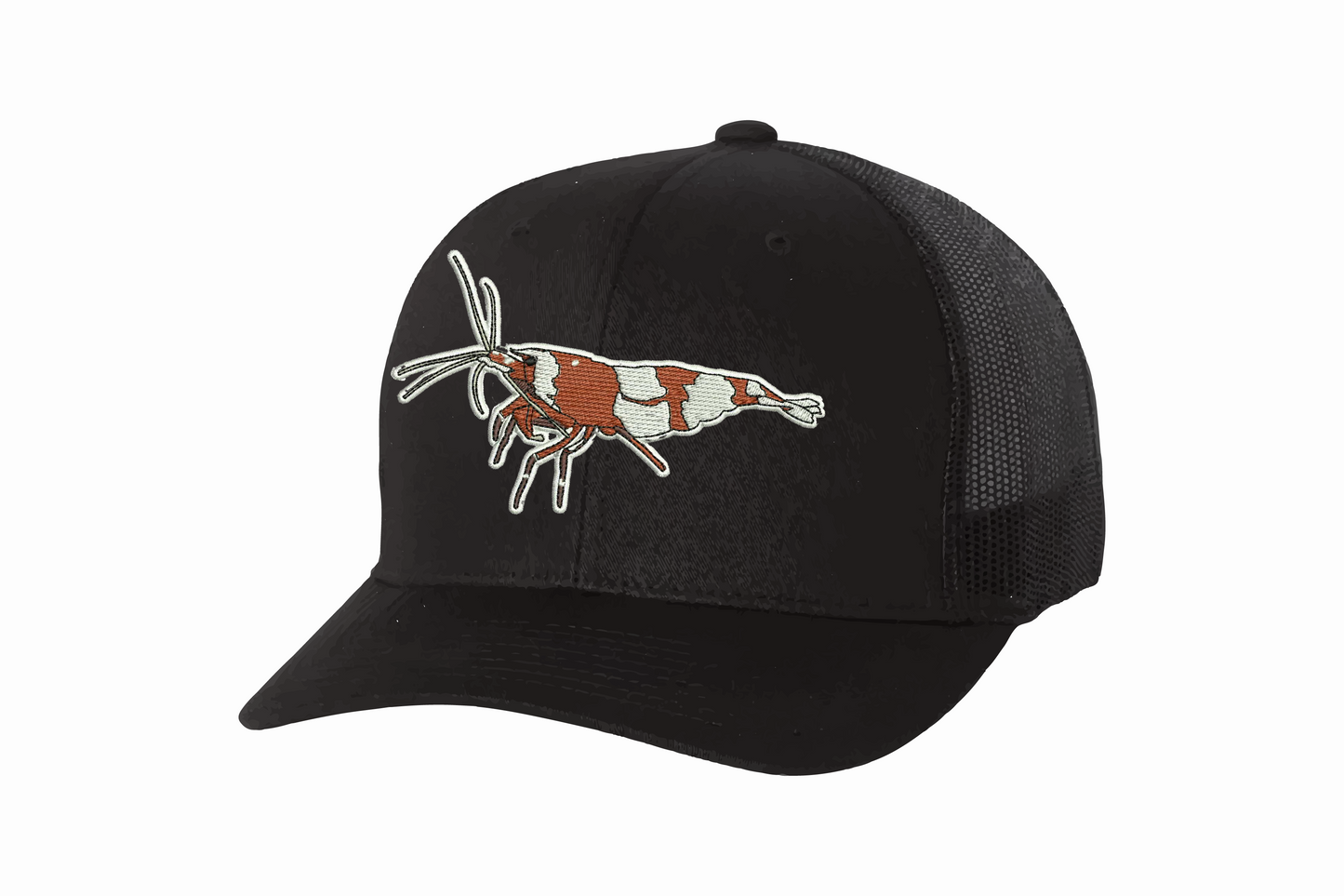 Crystal Red Shrimp Classic Retro Trucker Unisex Snapback Cap! The Official Galaxy Glow Studio Hat!