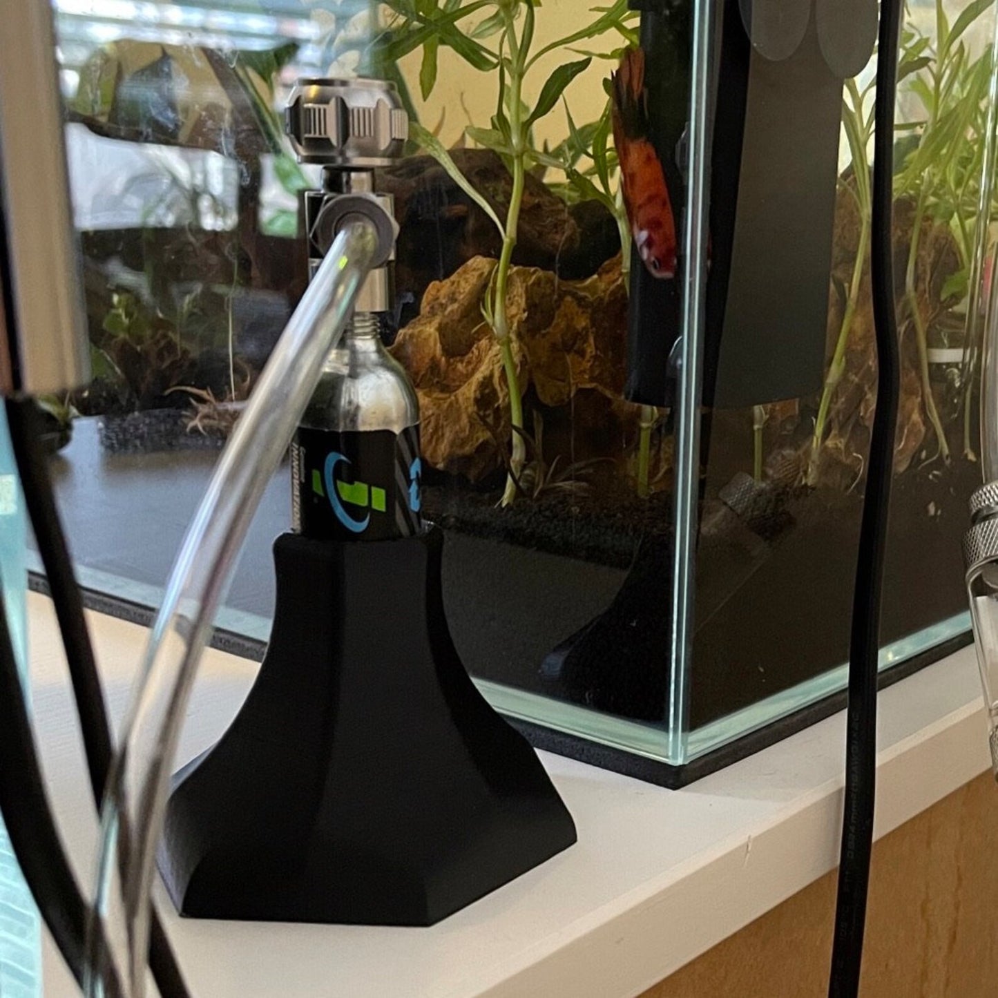 Tabletop CO2 Cartridge Stand - Fits All Sizes! - 3D Printed ABS Plastic