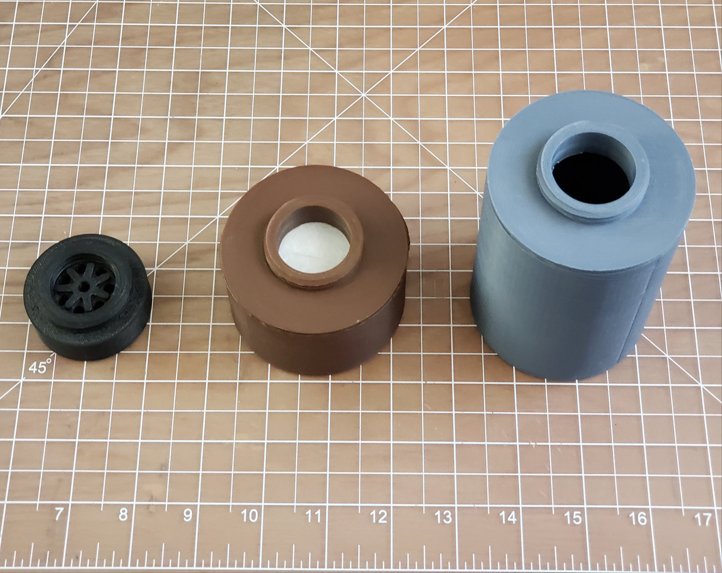 Nano Canister filter for 40mm NATO gas masks - 3D Printed ABS Plastic (canister only) - 3M 2200 mpr (merv13) filter media - m40/42 gas mask